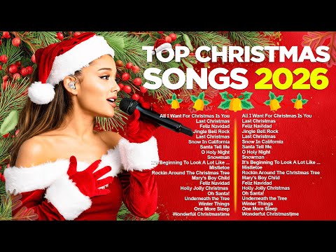 Ariana Grande, Mariah Carey, Justin Bieber 🎄 Merry Christmas Songs | Best Christmas Music 2026
