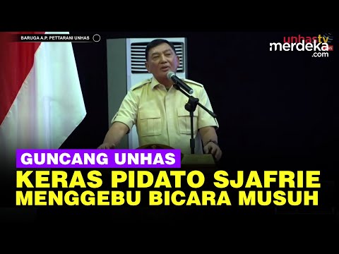 [FULL] Menggebu Menhan Sjafrie Pidato Guncang Unhas, Keras Bicara Musuh Dalam Selimut!
