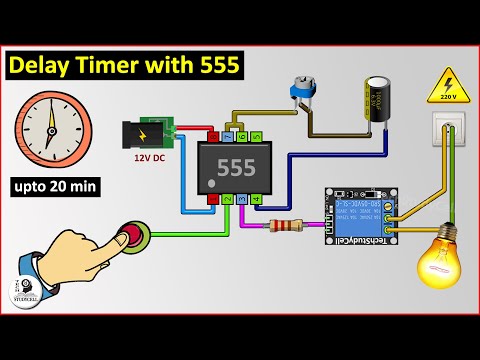Time Delay Relay circuit using 555 timer IC | Off delay timer Switch | UTSOURCE