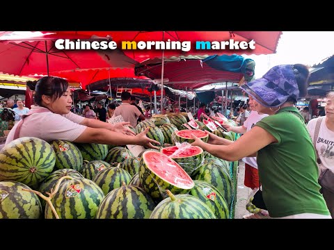 China LARGEST Morning Market! 100+ eats $1!bustling with activity, Wangjiabao, Chongqing!