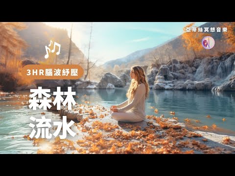 冥想音樂：柔和紓壓森林流水，432HZ腦波紓壓 #療癒音樂 #大自然的聲音｜亞蒂絲，紓壓SPA按摩瑜珈工作讀書 早晨午休下午輕音樂BGM