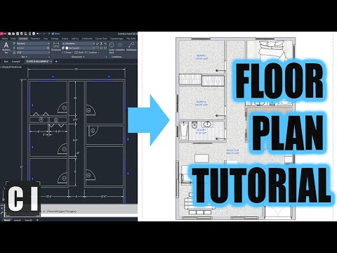 AutoCAD Basic 2D Floor Plan Tutorial - Must Know AutoCAD Time Saving Commands/Shortcuts & Example