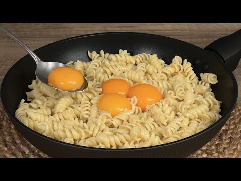 Mix eggs with pasta!  I learned this trick at a fancy restaurant!