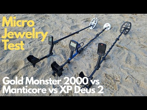 Micro Jewelry Gold Monster 2000 vs Manticore vs XP Deus 2