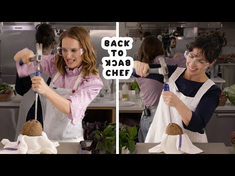 Natalie Portman Tries to Keep Up With a Professional Chef | Back-to-Back Chef | Bon Appétit