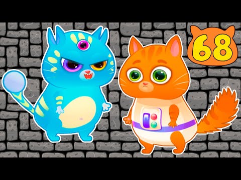 Суровый КОТИК БУБУ №68. Инопланетный Кот с Пукен Квакена. Мультик ИГРА про котят на Хвостик ТВ