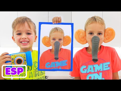 Vlad and Niki Play with Photos | Funny Videos for Kids