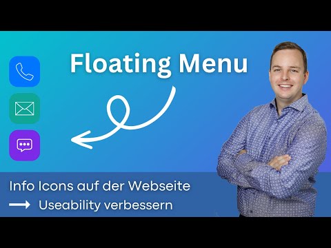 Info Icons auf WordPress Webseite - Floating Menu