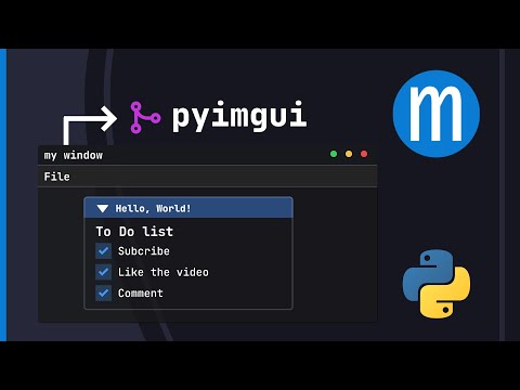 Pythonizing Imgui (feat. Cython) and contributing to open source.