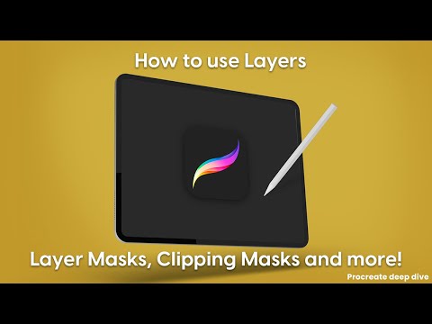 Procreate Tutorial for Beginners - Layer Masks, Clipping Masks, Drawing Assist and More