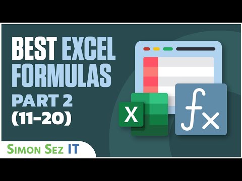 Best Excel Formulas: Part 2(11-20): Essential Excel Formulas to change how you work FOREVER!