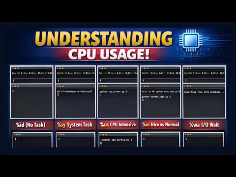 CPU Metrics Demonstration Using top (Linux)
