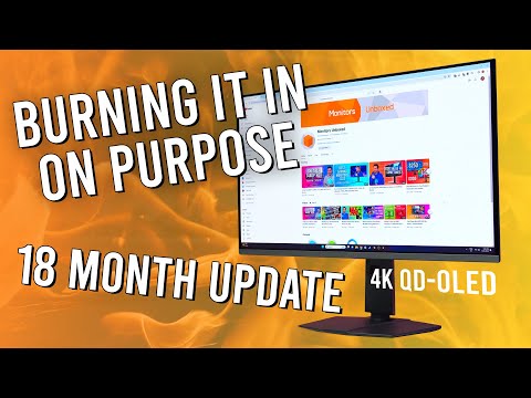 Deliberately Burning In My QD-OLED Monitor - 18 Month Update