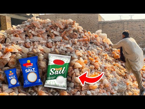 Fascinating Process of Salt Making in Pakistan | Himalayan Salt Deep Inside Mountains | Salt Factory