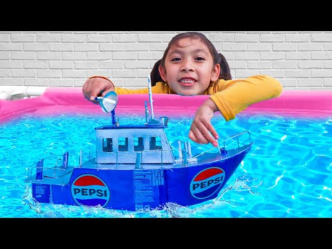 Recycle Fun! Maddie and Kaden’s Boat Adventure 🚤♻️