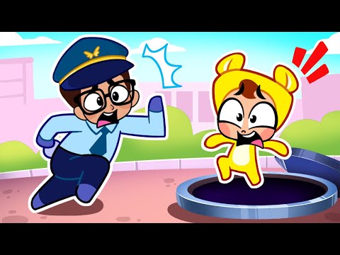 Manhole Cover is Dangerous! ⛔️🕳️😱 Funny Kids Songs And Nursery Rhymes😍