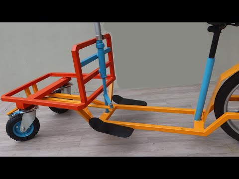Build A Smart Cargo Scooter From Damaged Electric Bike | How To Make Smart Cargo Scooter