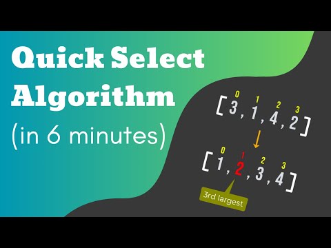 Quick Select Algorithm Visualized (and how it compares to Quick Sort!)