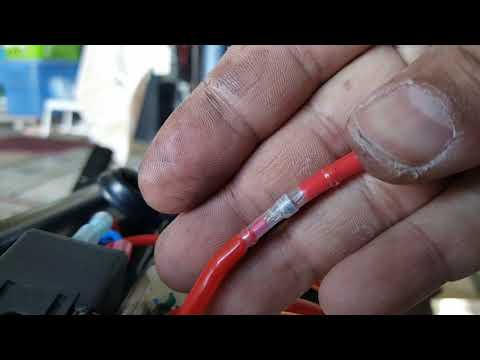 How to Butane Micro Torch Soldered Fill and Heat Shrink GY6 Wires 6 of 6