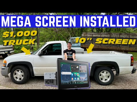 I Put A GIANT 10" Screen In Eric's $1,000 Work Truck