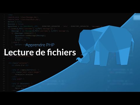 Apprendre le PHP : Chapitre 15, Lecture de fichiers