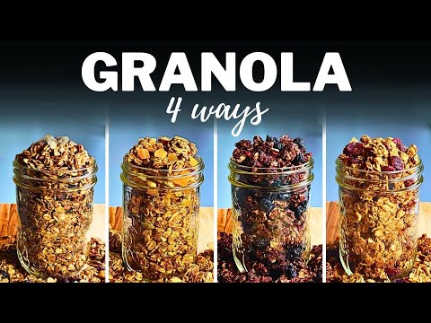 HEALTHY HOMEMADE GRANOLA » 4 Easy Recipes for Delicious, Healthy Snacking