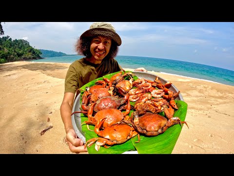 ตามล่ากุ้งและปูจากป่า ... มาปรุงกินโคตรอร่อย....[ โจโฉ ]