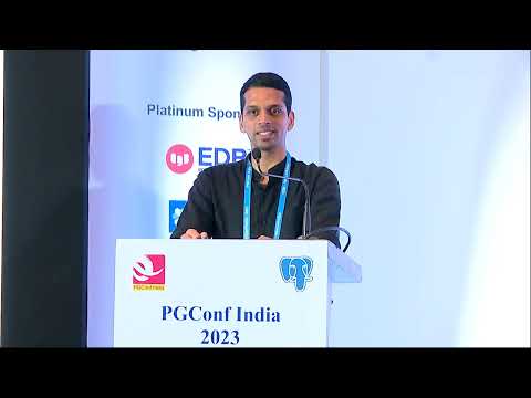 PGConf India 2023 - Keynote by Dr Kailash Nadh at Zerodha