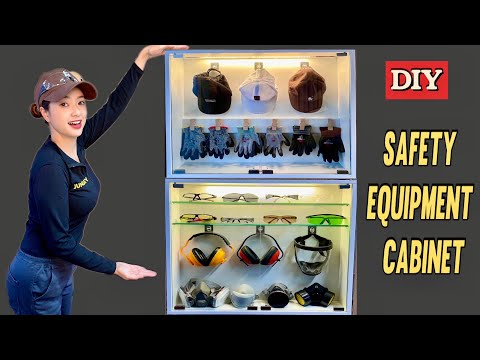 I Made A Safety Equipment Cabinet For My Mini Workshop | DIY My Dream Workshop ( Part 8 )
