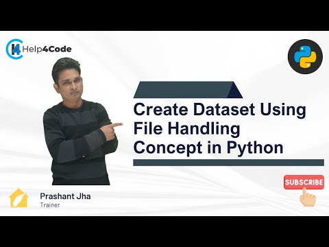 create new dataset using file handling concept in python programming #ai #college #interview