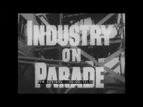 " INDUSTRY ON PARADE "  COPPER MINING  GRUMMAN F9F PANTHER   CASH REGISTERS  MAKING SCALES XD97695