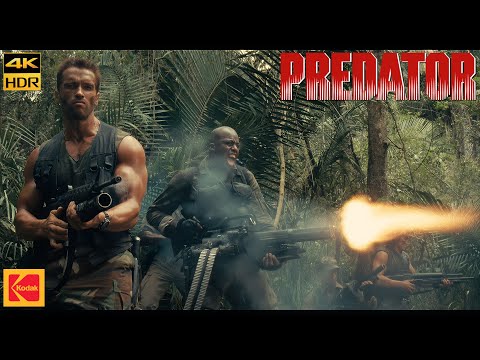 Predator (1987) Contact Movie Clip Scene 4K HDR10+ Kodak 2383 D55