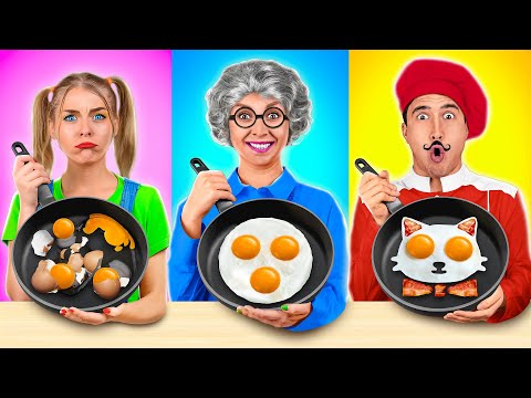 Me vs Grandma Cooking Challenge | Simple Secret Kitchen Hacks and Tools by Multi DO Challenge