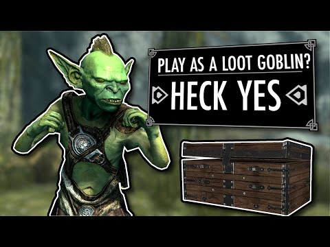 Skyrim But I Slowly Become a LOOT GOBLIN