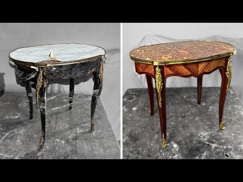 This 1800s French Rococo Revival Table Was Nearly Lost Forever... Until This Happend!