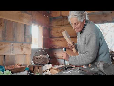 70-Year-Old Woodcarving Master Cuts Down a Tree and Crafts Her Last Spoon
