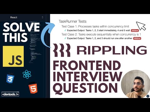 Solving Rippling Frontend Interview Question | Asynchronous Task Runner