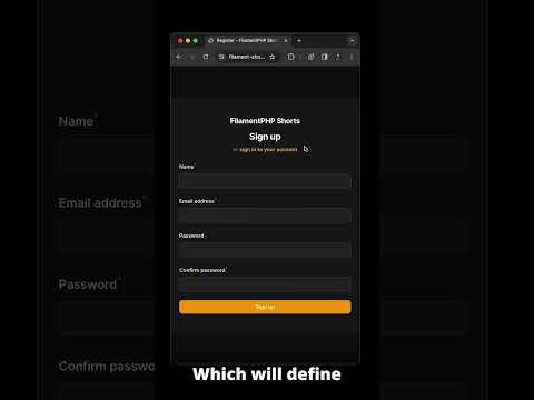 How to Enable All Authentication Features in FilamentPHP #filament #shorts