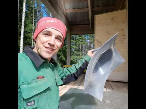 Труба через шифер.