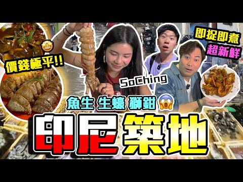 【印尼哈片】蘇晴哭了😭巨大化海鮮⁉️價錢平香港十倍😱印尼極盛大漁市場🐟🔥一望無際大過日本築地!! 阿Bo你做咩調轉隻鞋著🤡🤡 9BT@soching3249