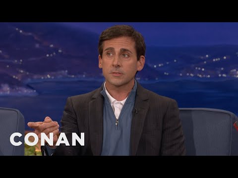 Steve Carell Scopes Out The Set | CONAN on TBS