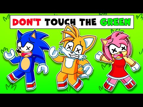 Roblox CAN'T TOUCH THE COLOR with Sonic & Amy!