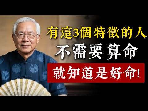 有福之人的3個特徵！這種人不需要算命，就知道是好命。