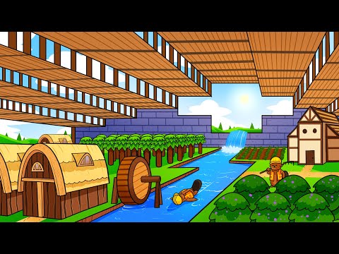 I blocked out the sun with a GIANT ROOF in Timberborn!