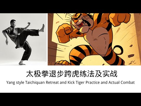 杨氏太极拳的转身摆莲 弯弓射虎练法及实战应用  Yang Style Tai Chi chuan's Bow and shoot tiger Practice and Combat