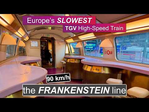 Europe's Slowest TGV High-Speed Train: Frankenstein Line First Class Adventure