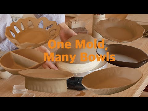 One Mold, Many Bowls: Endless possibilities!, 한 가지 석고몰드로 다양한 그릇만들기 [마이포터리]