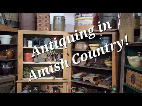 AMISH COUNTRY SHOP FOR ANTIQUES AND PRIMITIVES! Great Finds!! Farmhouse, Arnett Santas