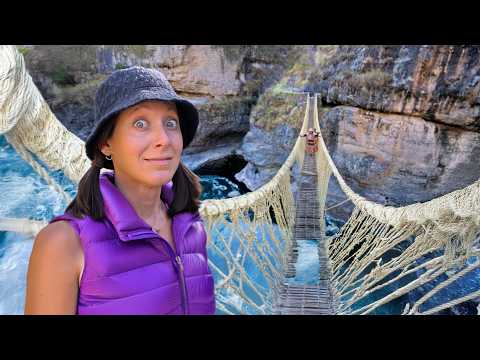 Building the Last Inca Rope Bridge (entirely out of grass)