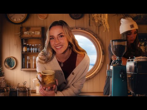 Coffee Shop by the Sea | ASMR Barista Roleplay (nautical ambiance & personal attention)